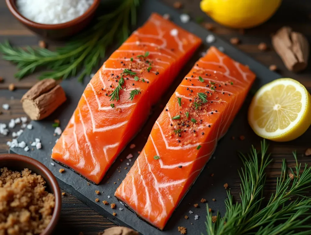 How to Smoke Salmon - ingredients
