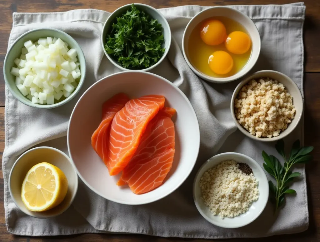Salmon Patty Recipe ingredients