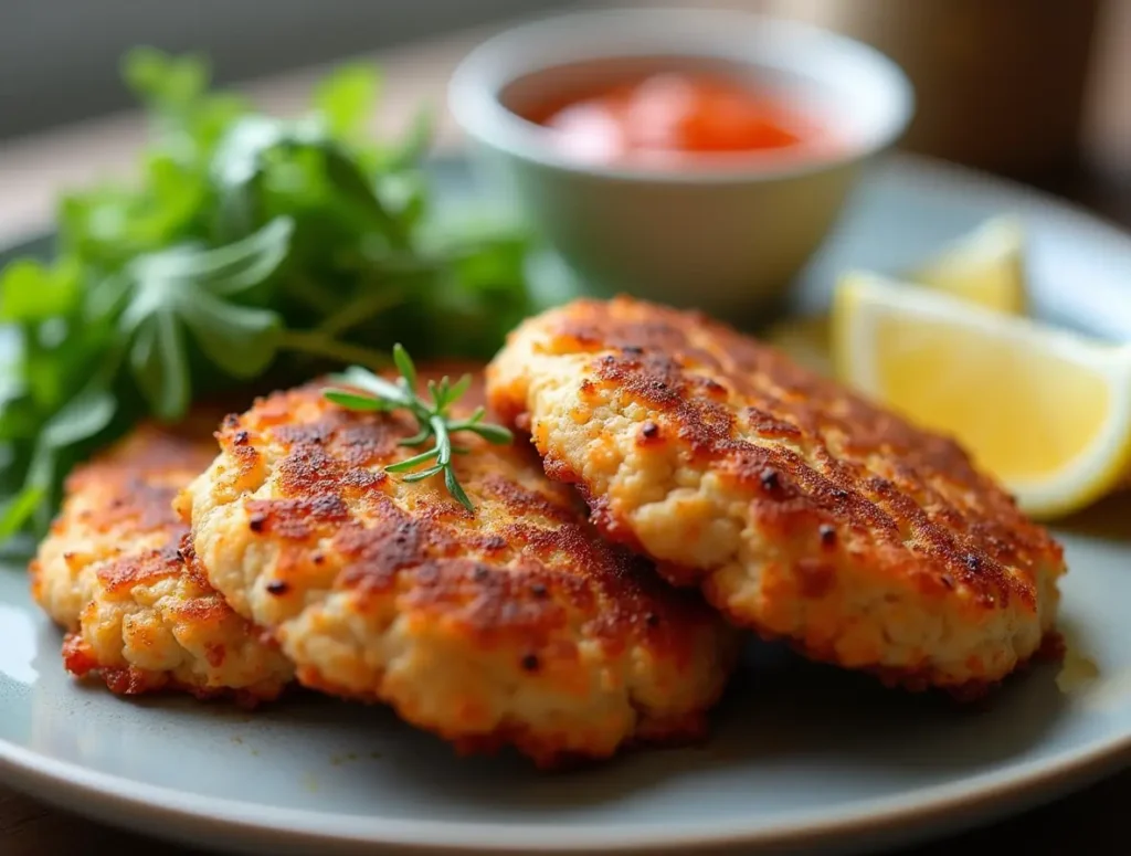 Salmon Patty Recipe serving